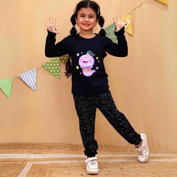 Unisex Dark Blue Little Ginnie Mascot Night suit