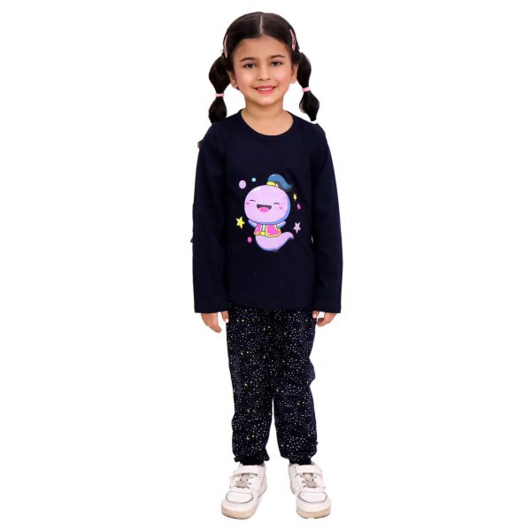 Unisex Dark Blue Little Ginnie Mascot Night suit