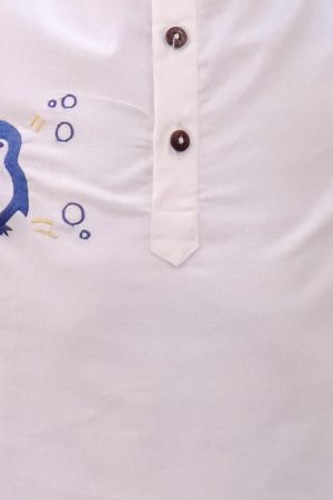 Kids Penguin Print Kurta Pajama Night suit