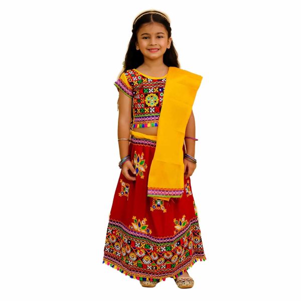 Girls Red chaniya choli with dupatta