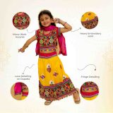 Girls Yellow chaniya choli with dupatta