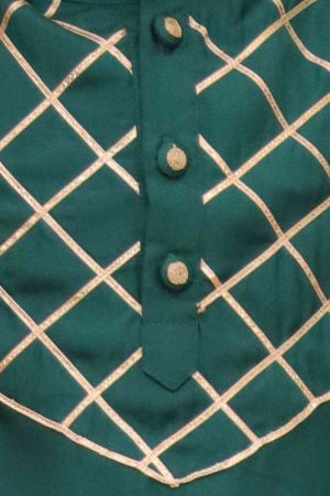 Boys Tourquoise Green Ethnic Kurta Pajama
