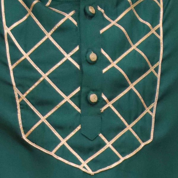 Boys Tourquoise Green Ethnic Kurta Pajama