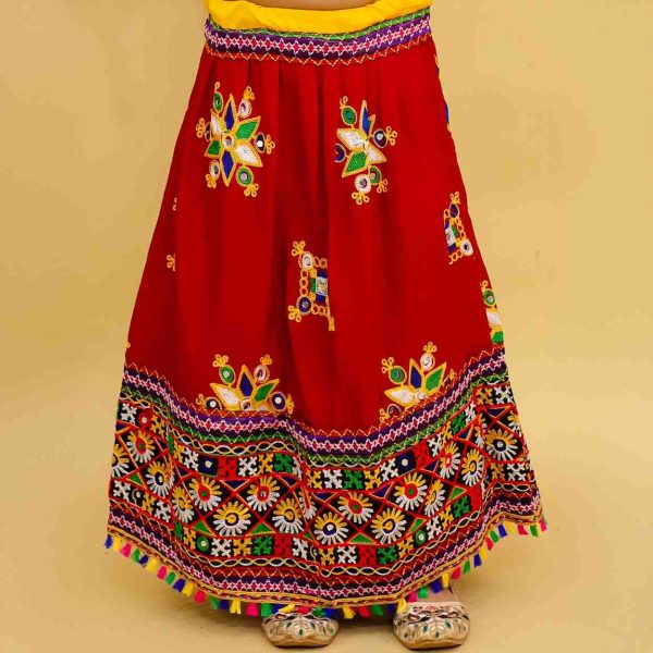 Girls Red chaniya choli with dupatta