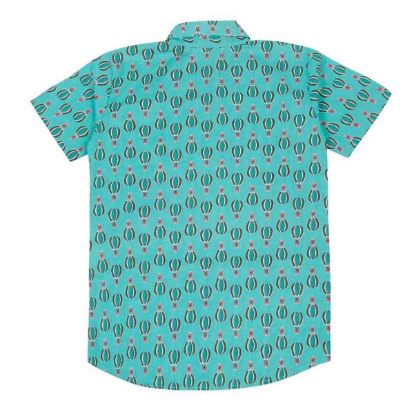 Boys Blue Hot Air Balloon Shorts Set