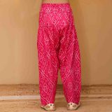 Girls Pink Bandhani Salwar Kurta Suit Set