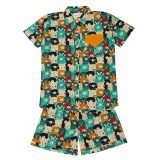 Boys Animal Print Shorts Set