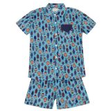 Boys Fish Print Shorts Set