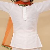 White Suit With Dupatta For Girls