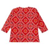Boys Red Bandhani Dhoti Kurta