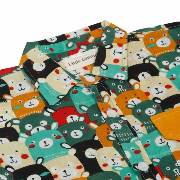 Boys Animal Print Shorts Set