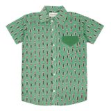 Boys Green Hot Air Balloon Shorts Set