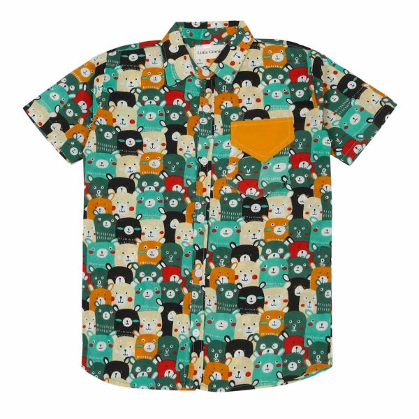 Boys Animal Print Shorts Set