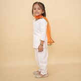 White Suit With Dupatta For Girls