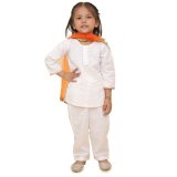 White Suit With Dupatta For Girls