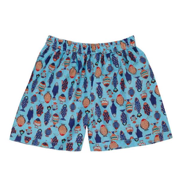 Boys Fish Print Shorts Set