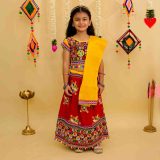 Girls Red chaniya choli with dupatta