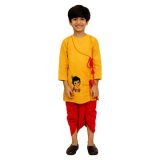 Boys Krishna Embroidery Dhoti Kurta