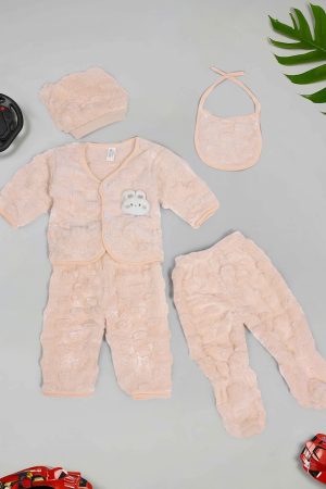 Infant Night Suit Set of 5 Peach