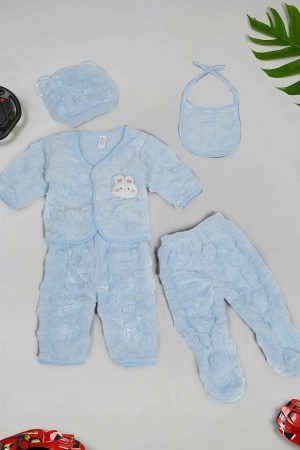 Infant Night Suit Set of 5 Sky Blue