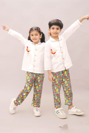 Kids Flamingo Night Suit