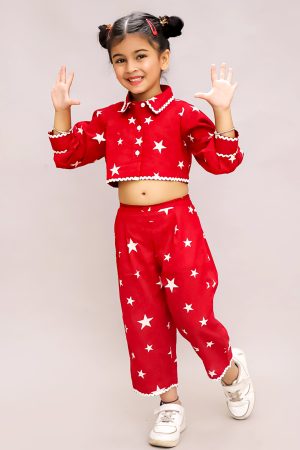 Girls Star Print Co ord Set