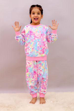 Multi Color Girl Winter Sweatshirt