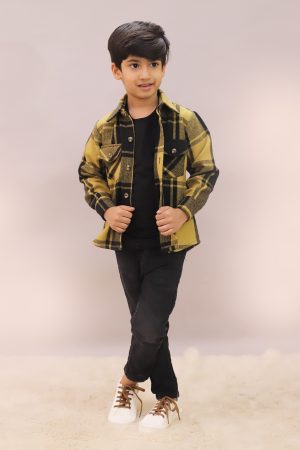 Brown Big Check Shirt