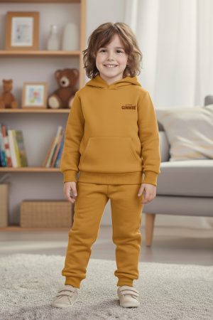 Yellow Hooded Sweatshirt